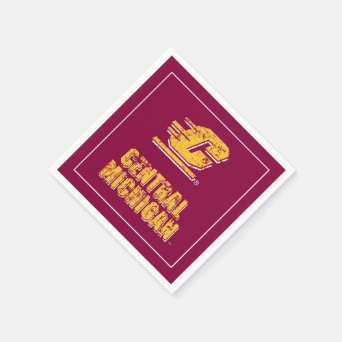 Central Michigan University Vintage Napkins