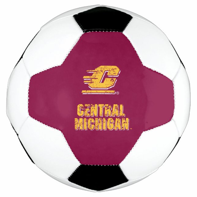 Central Michigan University Vintage Soccer Ball (Front)