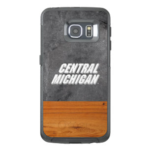 Central Michigan University wood cement half OtterBox Samsung Galaxy S6 Edge Case