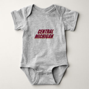 Central Michigan Wordmark Baby Bodysuit