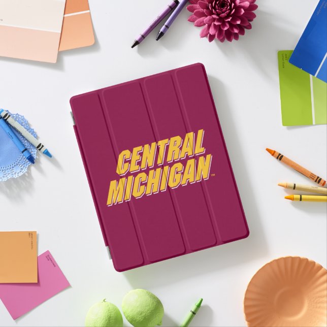 Central Michigan Wordmark iPad Smart Cover (In Situ)