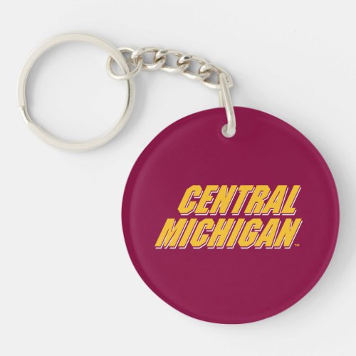 Central Michigan Wordmark Keychain