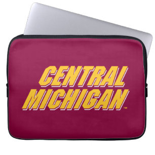 Central Michigan Wordmark Laptop Sleeve