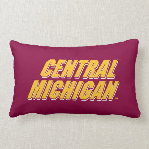 Central Michigan Wordmark Lumbar Pillow