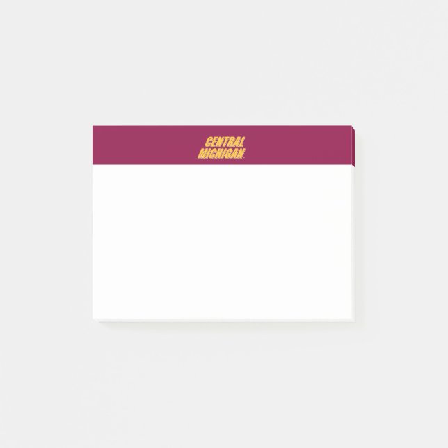 Central Michigan Wordmark Post-it Notes (Front)