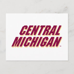 Central Michigan Wordmark Postcard
