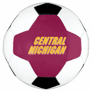 Central Michigan Wordmark Soccer Ball