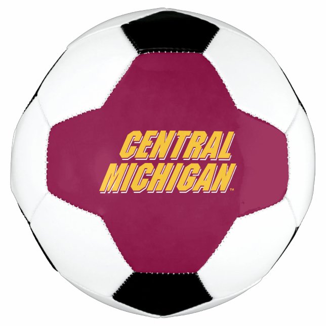Central Michigan Wordmark Soccer Ball (Front)