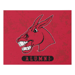Central Missouri Alumni Distressed Faux Canvas Print