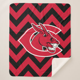 Central Missouri Chevron Sherpa Blanket