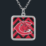 Central Missouri Chevron Silver Plated Necklace<br><div class="desc">Check out these University of Central Missouri designs! Show off your University of Central Missouri Pride with these new University products. These make the perfect gifts for the University of Central Missouri student, alumni, family, friend or fan in your life. All of these Zazzle products are customizable with your name,...</div>