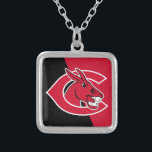 Central Missouri Color Block Distressed Silver Plated Necklace<br><div class="desc">Check out these University of Central Missouri designs! Show off your University of Central Missouri Pride with these new University products. These make the perfect gifts for the University of Central Missouri student, alumni, family, friend or fan in your life. All of these Zazzle products are customizable with your name,...</div>