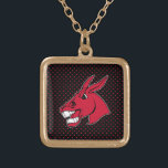 Central Missouri Polka Dots Gold Plated Necklace<br><div class="desc">Check out these University of Central Missouri designs! Show off your University of Central Missouri Pride with these new University products. These make the perfect gifts for the University of Central Missouri student, alumni, family, friend or fan in your life. All of these Zazzle products are customizable with your name,...</div>