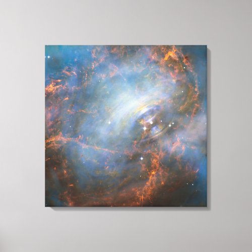 Central Neutron Star In The Crab Nebula Canvas Print