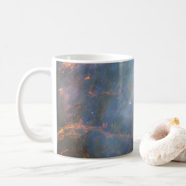 Central Neutron Star In The Crab Nebula. Coffee Mug (With Donut)