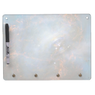 Central Neutron Star In The Crab Nebula. Dry Erase Board With Keychain Holder