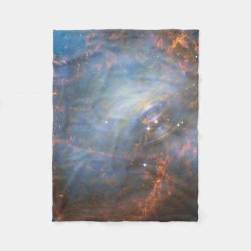 Central Neutron Star In The Crab Nebula Fleece Blanket