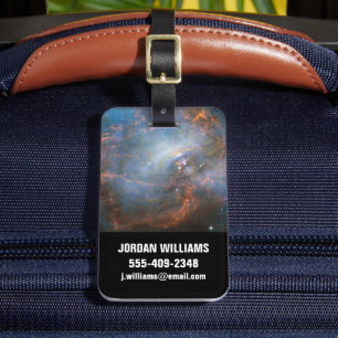 Central Neutron Star In The Crab Nebula. Luggage Tag