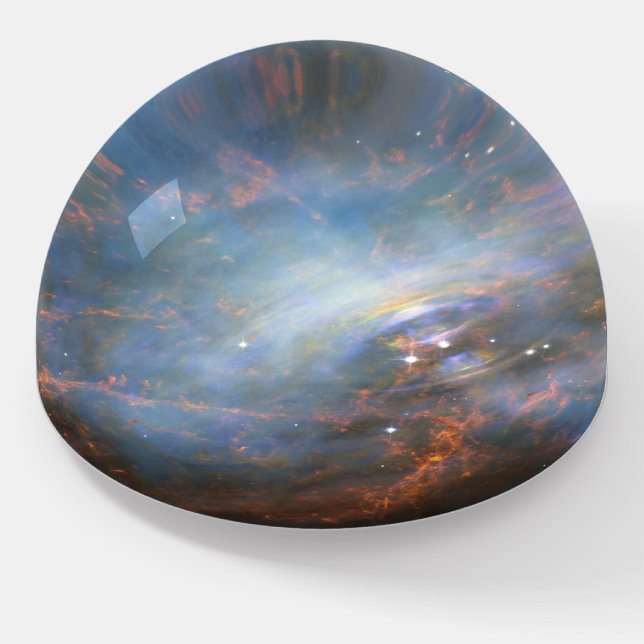 Central Neutron Star In The Crab Nebula. Paperweight (Angled)