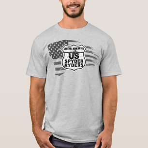 Central New Jersey Chapter - Tattered Flag bw T-Shirt