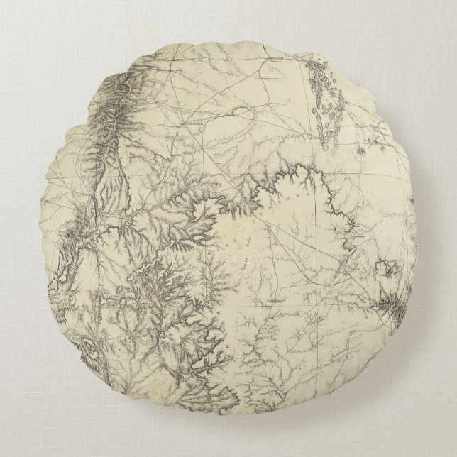 Central New Mexico 2 2 Round Pillow (Front)