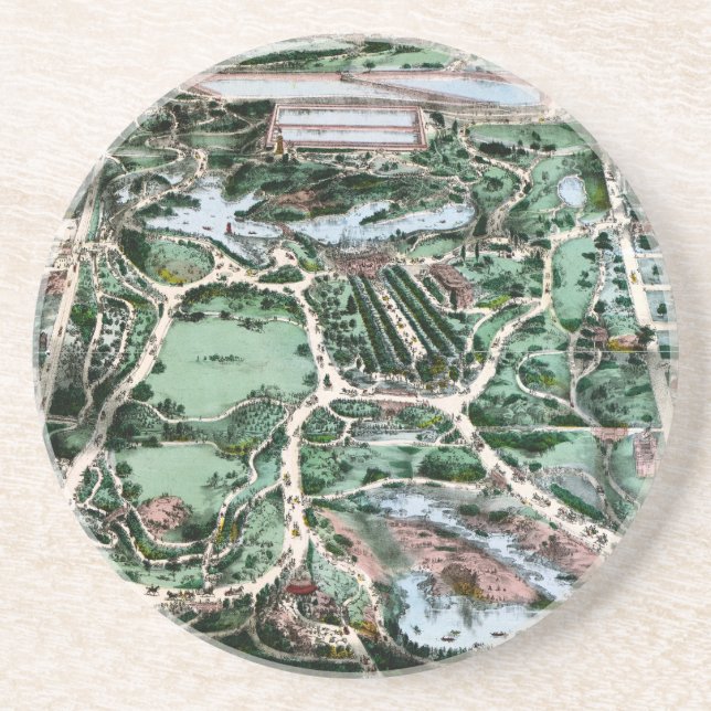CENTRAL PARK, 1860 DRINK COASTER (Front)