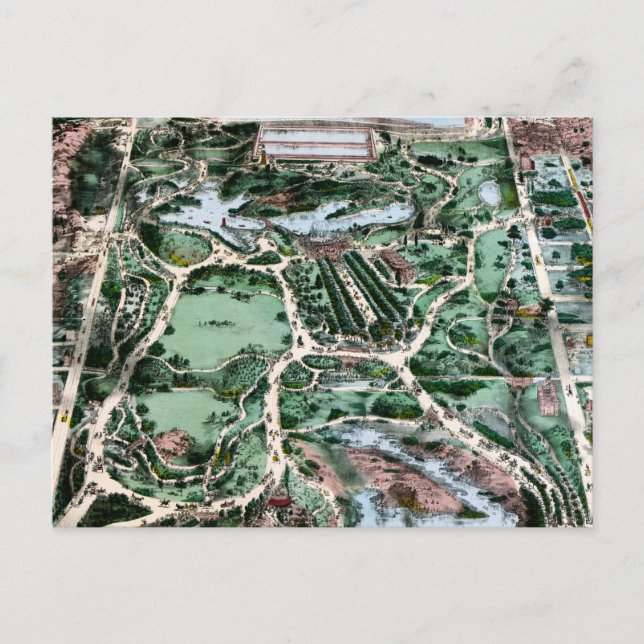 CENTRAL PARK, 1860 POSTCARD (Front)