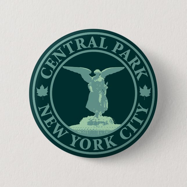 Central Park Angel Button (Front)