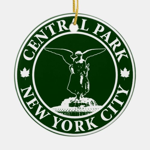 Central Park Angel Ceramic Ornament