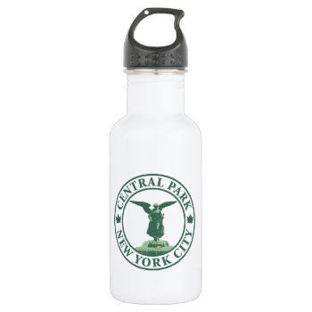 Central Park Angel Water Bottle by Ars_Brevis at Zazzle