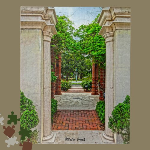 Central Park Architechture Winter Park Florida Jigsaw Puzzle