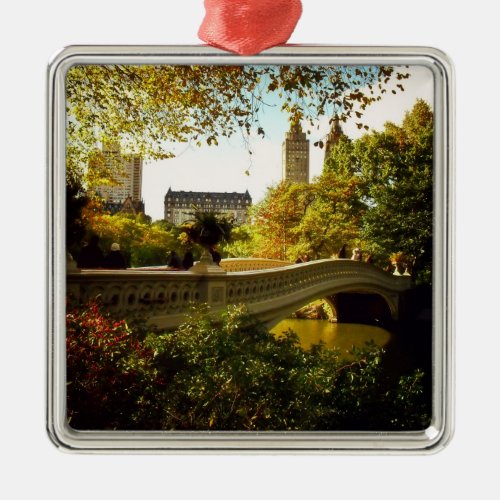 Central Park Autumn _ New York City Metal Ornament