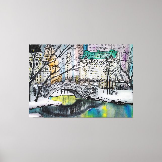 Central Park Canvas Print (Front)