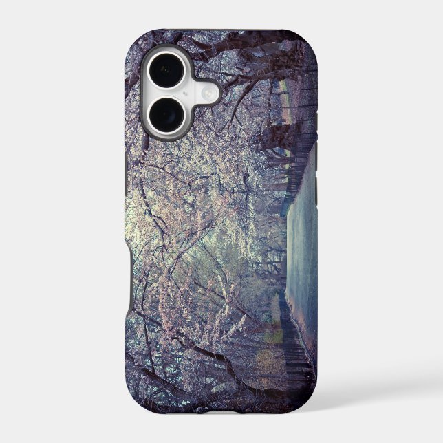 Central Park Cherry Blossom Path Iphone Case (Back)