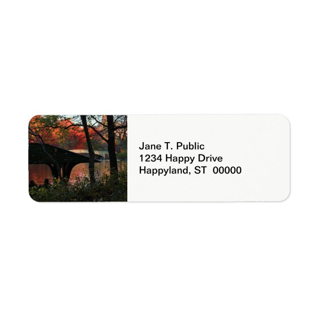 Central Park: Conversation Across From Bow Bridge Label (Front)