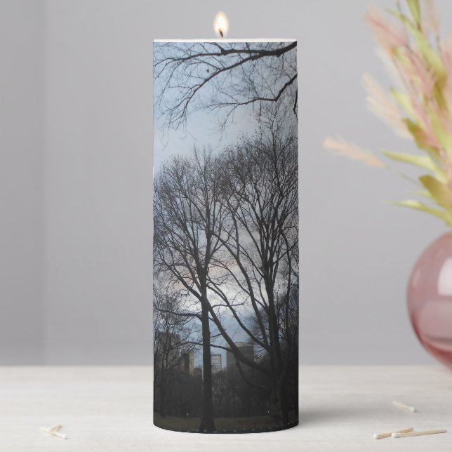 Central Park F Pillar Candle (In Situ)