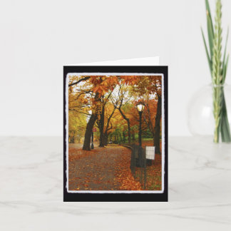 Central Park in Autumn Card