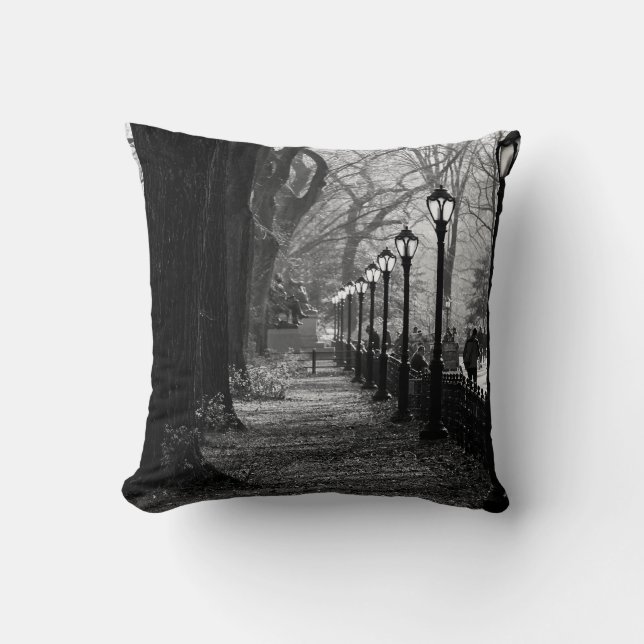 Central Park in New York City Throw Pillow (Front)