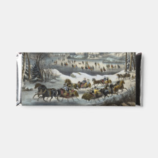 Central Park in Winter - Currier & Ives: Hershey Bar Favors