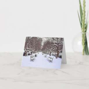 'Central Park in Winter' Holiday Card - Christmas