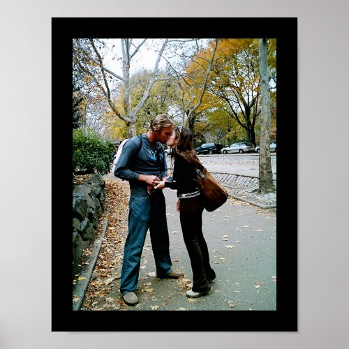 Central Park Kiss Poster