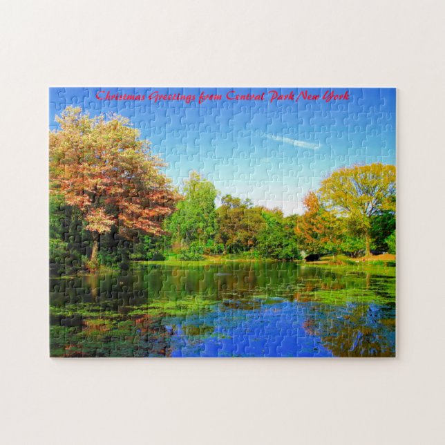 Central Park New York.Christmas Greetings Jigsaw Puzzle (Horizontal)