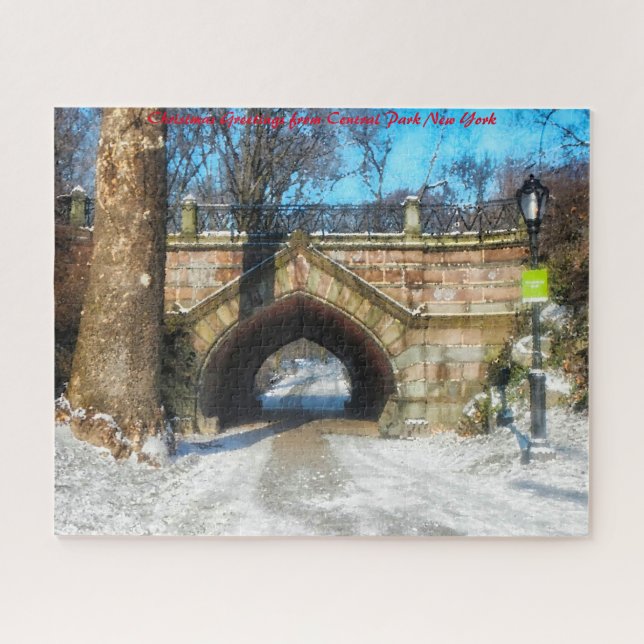 Central Park New York.Christmas Greetings Jigsaw Puzzle (Horizontal)