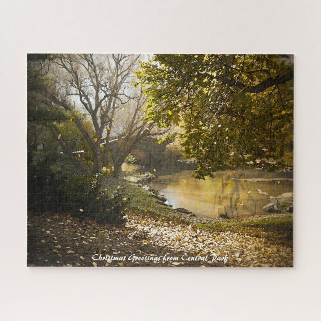 Central Park New York.Christmas Greetings Jigsaw Puzzle (Horizontal)