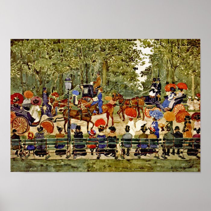 Central Park, New York City by Maurice Prendergast Poster