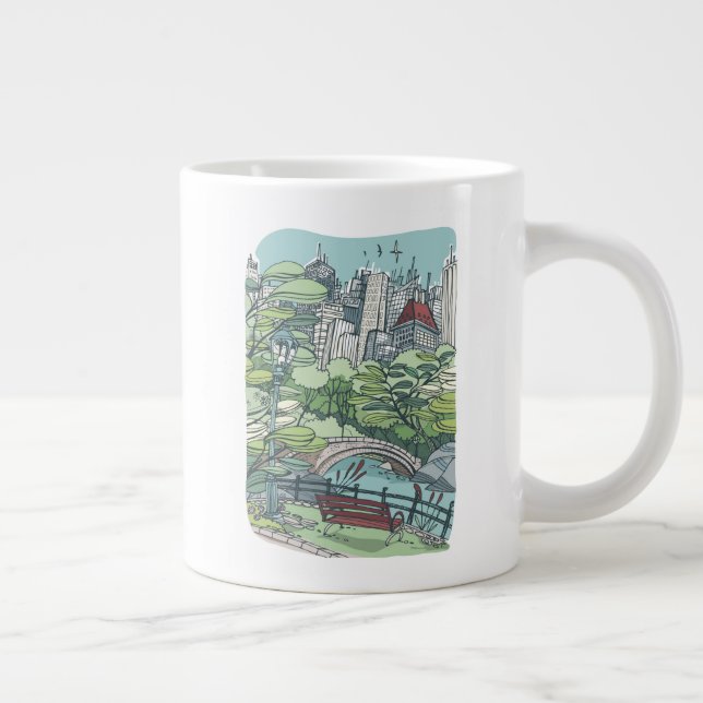 Central Park | New York City, NY Giant Coffee Mug (Right)