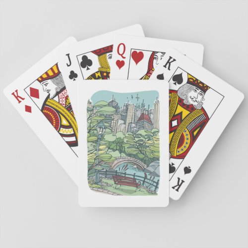 Central Park  New York City NY Playing Cards