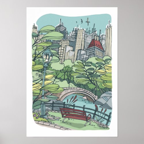 Central Park  New York City NY Poster