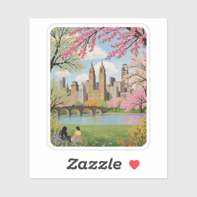 Central Park New York City Sticker (Sheet)