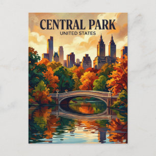 Central Park New York State Postcard